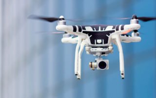 Drone taking pic for Oregon Workers compensation Claims